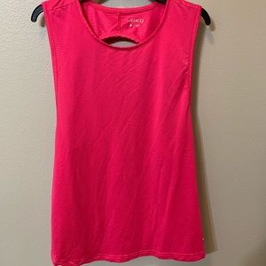 hot pink athletic tank top